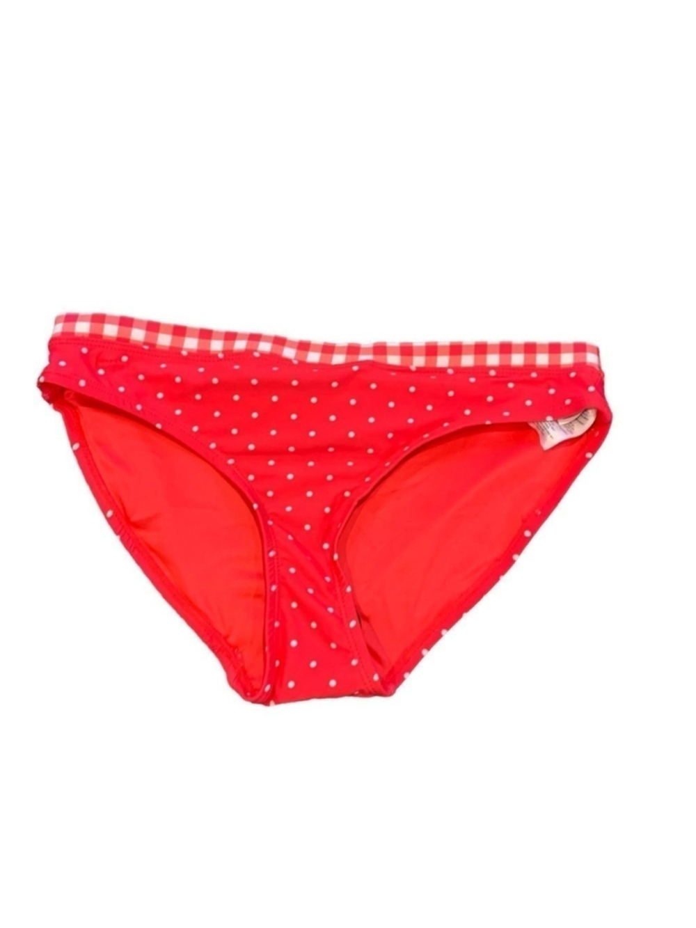 Free country bikini bottom red dot/gingham size s